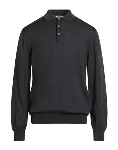 Gioferrari Man Sweater Charcoal Size 46 Merino Wool In Gray
