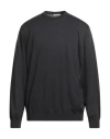 Gioferrari Man Sweater Charcoal Size 48 Merino Wool In Gray