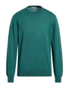Gioferrari Man Sweater Green Size 48 Merino Wool In Blue