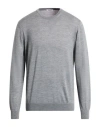Gioferrari Man Sweater Grey Size 46 Merino Wool In Gray