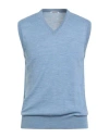 Gioferrari Man Sweater Light Blue Size 50 Merino Wool