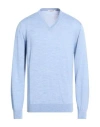 Gioferrari Man Sweater Light Blue Size 50 Merino Wool
