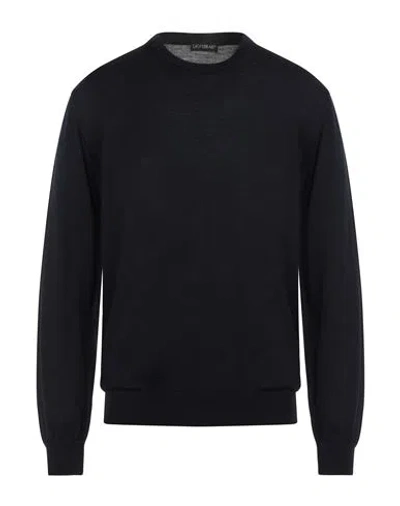 Gioferrari Man Sweater Midnight Blue Size 44 Wool In Black