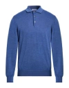 Gioferrari Man Sweater Slate Blue Size 46 Merino Wool