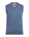 Gioferrari Man Sweater Slate Blue Size 50 Merino Wool