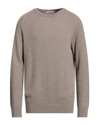 Gioferrari Man Sweater Taupe Size 46 Virgin Wool, Acrylic In Gray