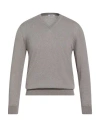 Gioferrari Man Sweater Taupe Size 50 Merino Wool In Gray
