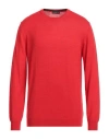Gioferrari Man Sweater Tomato Red Size 44 Wool In Tomato Red