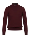 Gioferrari Man Turtleneck Brick Size 50 Merino Wool In Burgundy