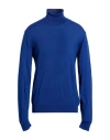 Gioferrari Man Turtleneck Bright Blue Size 44 Merino Wool