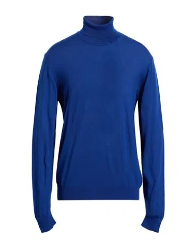 Gioferrari Man Turtleneck Bright Blue Size 44 Merino Wool