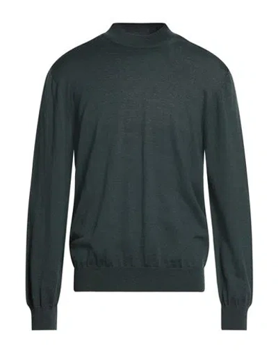 Gioferrari Man Turtleneck Dark Green Size 46 Merino Wool