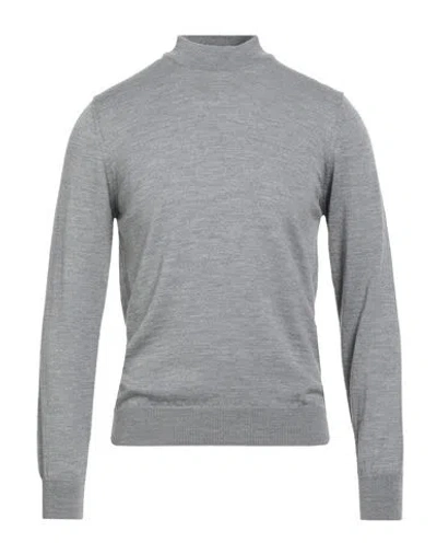 Gioferrari Man Turtleneck Grey Size 44 Merino Wool In Green
