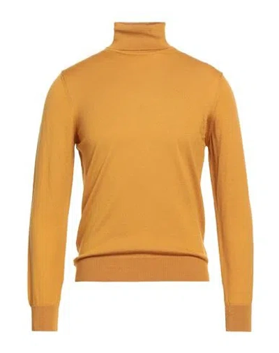 Gioferrari Man Turtleneck Marigold Size 50 Merino Wool In Yellow