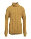 Gioferrari Man Turtleneck Mustard Size 46 Acrylic, Alpaca Wool, Wool, Viscose In Yellow
