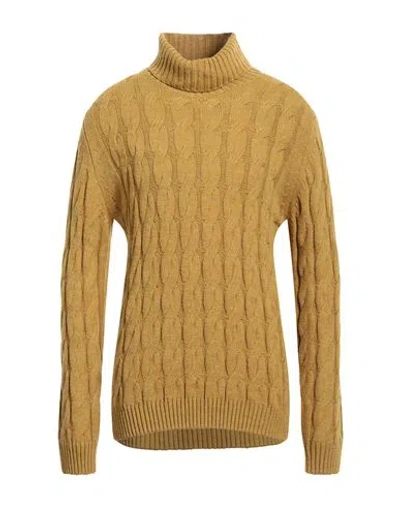 Gioferrari Man Turtleneck Mustard Size 46 Acrylic, Alpaca Wool, Wool, Viscose In Yellow