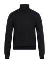 Gioferrari Man Turtleneck Navy Size 50 Merino Wool In Blue
