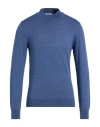 Gioferrari Man Turtleneck Slate Blue Size 50 Merino Wool
