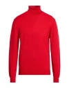 Gioferrari Man Turtleneck Tomato Red Size 42 Merino Wool