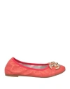Gioia.a. Gioia. A. Woman Ballet Flats Coral Size 6 Leather In Red
