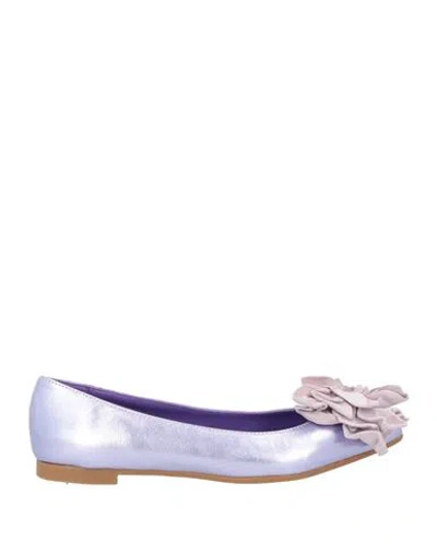 Gioia.a. Gioia. A. Woman Ballet Flats Lilac Size 8 Leather In Purple
