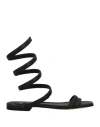 Gioia.a. Gioia. A. Woman Sandals Black Size 9 Leather In Black