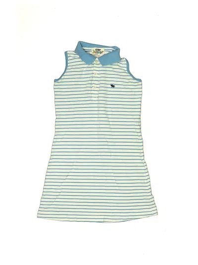 Pre-owned Giordano Junior Kids' Short Sleeve Polo Shirt In Blue