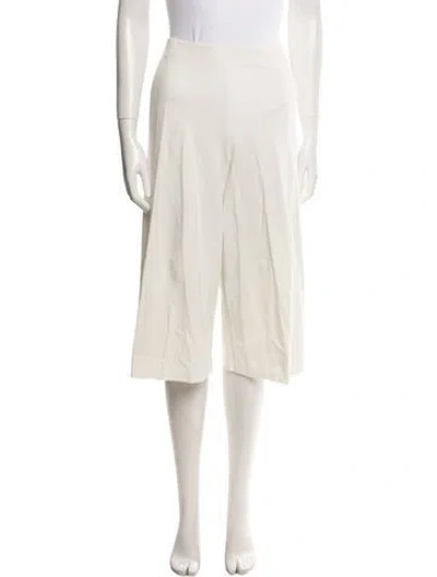 Pre-owned Giordano Wide Leg Pants In White