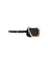 Giorgia  & Johns Crocodile Belt Purse In Black In Black