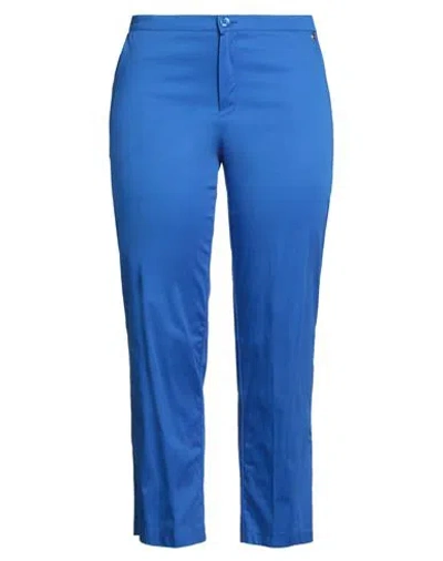 Giorgia  & Johns Giorgia & Johns Woman Pants Bright Blue Size 10 Cotton, Elastane