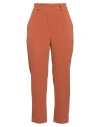 Giorgia  & Johns Giorgia & Johns Woman Pants Rust Size 8 Polyester, Elastic Fibres In Red