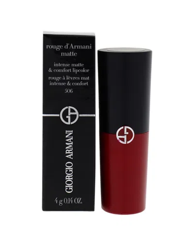 Giorgio Armani 0.14oz #506 Maharajah Rouge D'armani Matte Lipcolor In Transparent