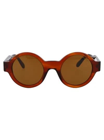 Giorgio Armani 0ar 903m Sunglasses In 594433 Striped Havana