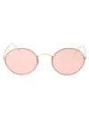 Giorgio Armani 0ar6115t Sunglasses In 3002/5 Pale Gold