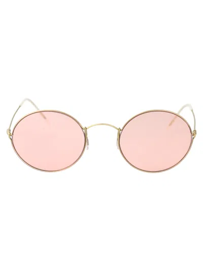 Giorgio Armani 0ar6115t Sunglasses In 3002/5 Pale Gold