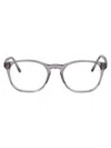 Giorgio Armani Grigio Trasparente Acetate Glasses In Gray
