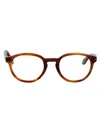 Giorgio Armani Striped Brown Acetate Sunglasses In Brown