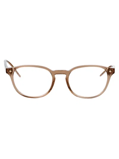 Giorgio Armani 0ar7259 Glasses In 6072 Transparent Brown