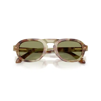 Giorgio Armani 0ar8244 Geometric Tortoiseshell Sunglasses With Rectangular Lenses In Orange