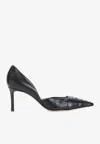 Giorgio Armani 105 Nappa Leather Pumps In Black
