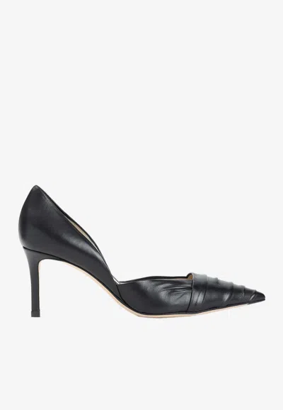 GIORGIO ARMANI 105 NAPPA LEATHER PUMPS
