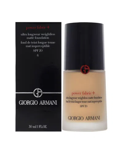 Giorgio Armani 1oz 6 Power Fabric Plus Longwear Weightless Matte Foundation