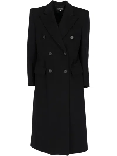 Pre-owned Giorgio Armani 2000s Double-breasted Coat In Blue