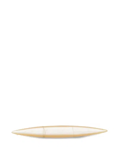 Pre-owned Giorgio Armani 2000s Pointed Brooch In Neutral