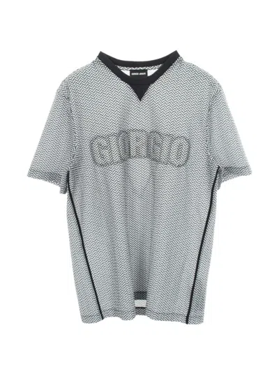 Pre-owned Giorgio Armani 2010s Geometric Logo T-shirt In White