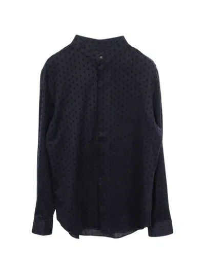 Pre-owned Giorgio Armani 2010s Long-sleeve Shirt In Blue