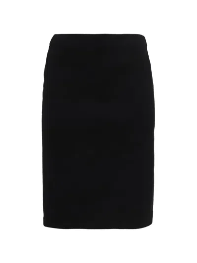 Pre-owned Giorgio Armani 2010s Pencil Skirt In Black