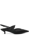 Giorgio Armani 35mm Bead-embellished Pumps In Black