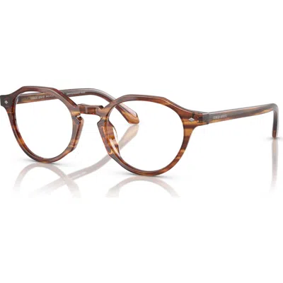 Giorgio Armani 47mm Phantos Optical Glasses In Brown