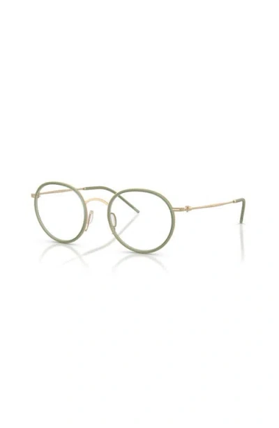 Giorgio Armani 47mm Round Optical Glasses In Multi